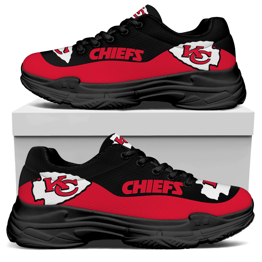 Men's Kansas City Chiefs Edition Chunky Sneakers With Line 001